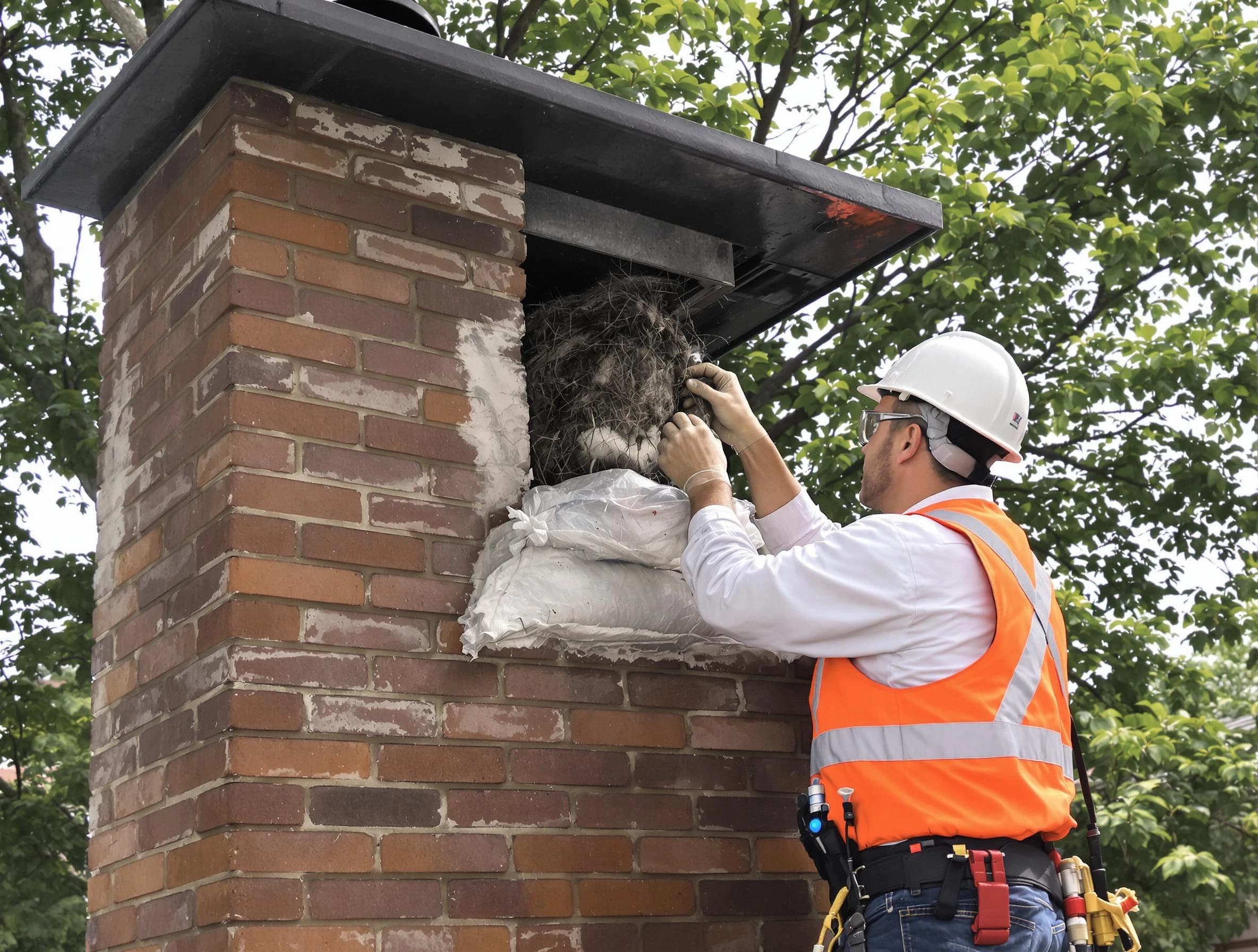 Humane removal of debris and animals by Morris Chimney Sweep in Morris, NJ