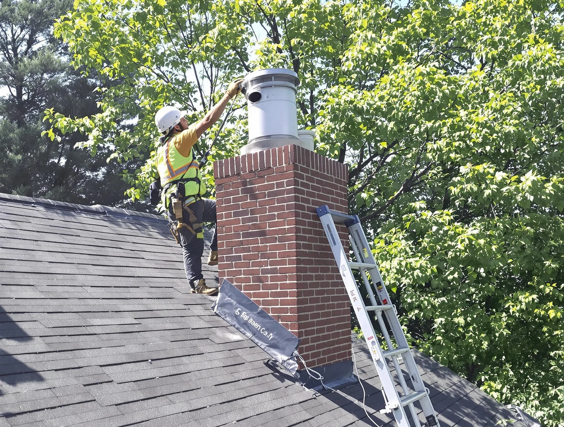 Chimney liner inspection by Morris Chimney Sweep in Morris, NJ