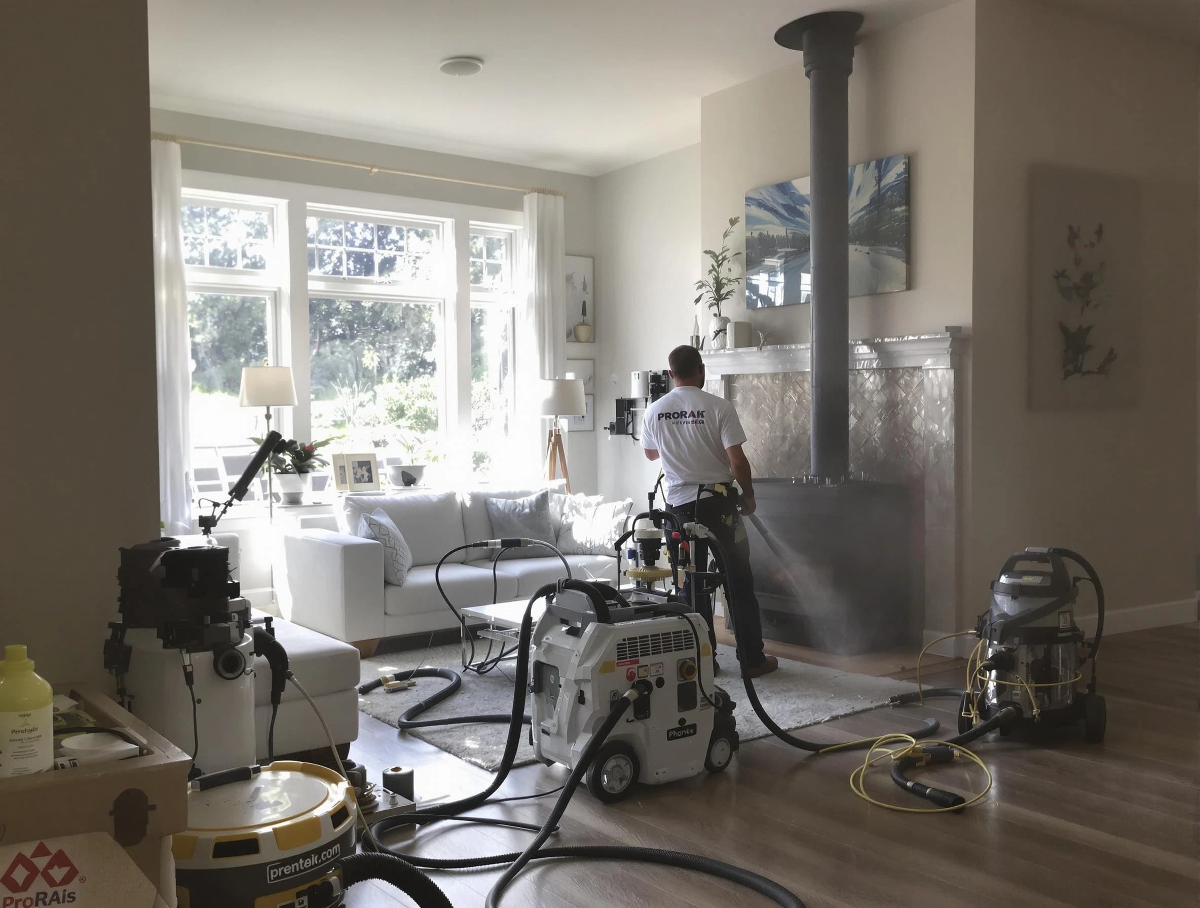 Soot removal service by Morris Chimney Sweep for a fireplace in Morris, NJ
