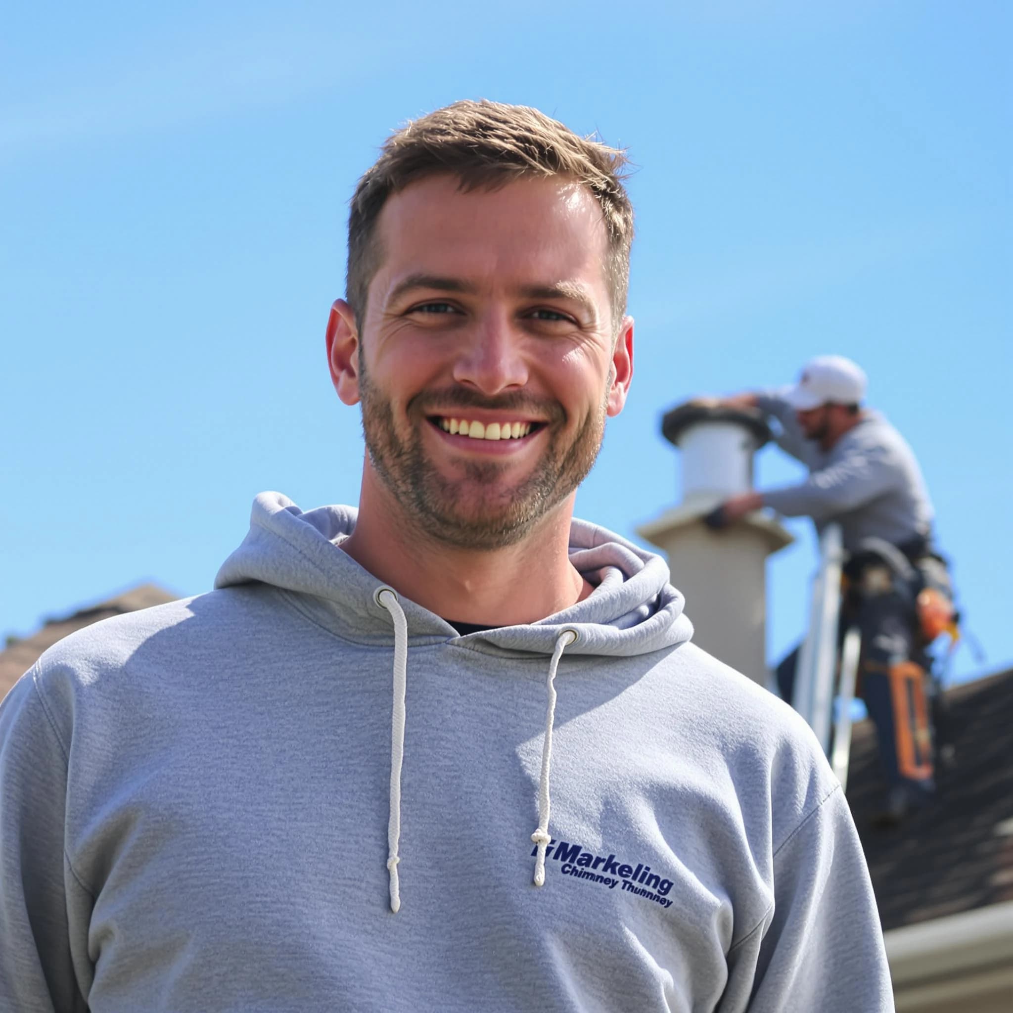 The Morris Chimney Sweep team.