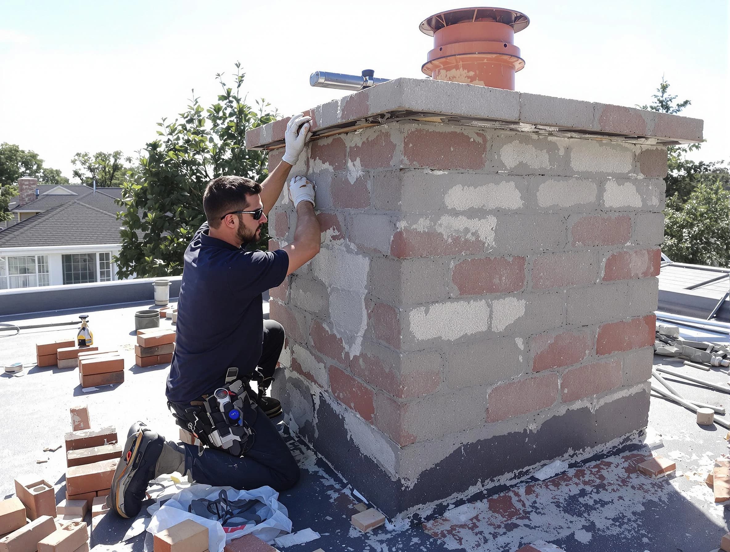 Advanced chimney repair process by Morris Chimney Sweep in Morris, NJ