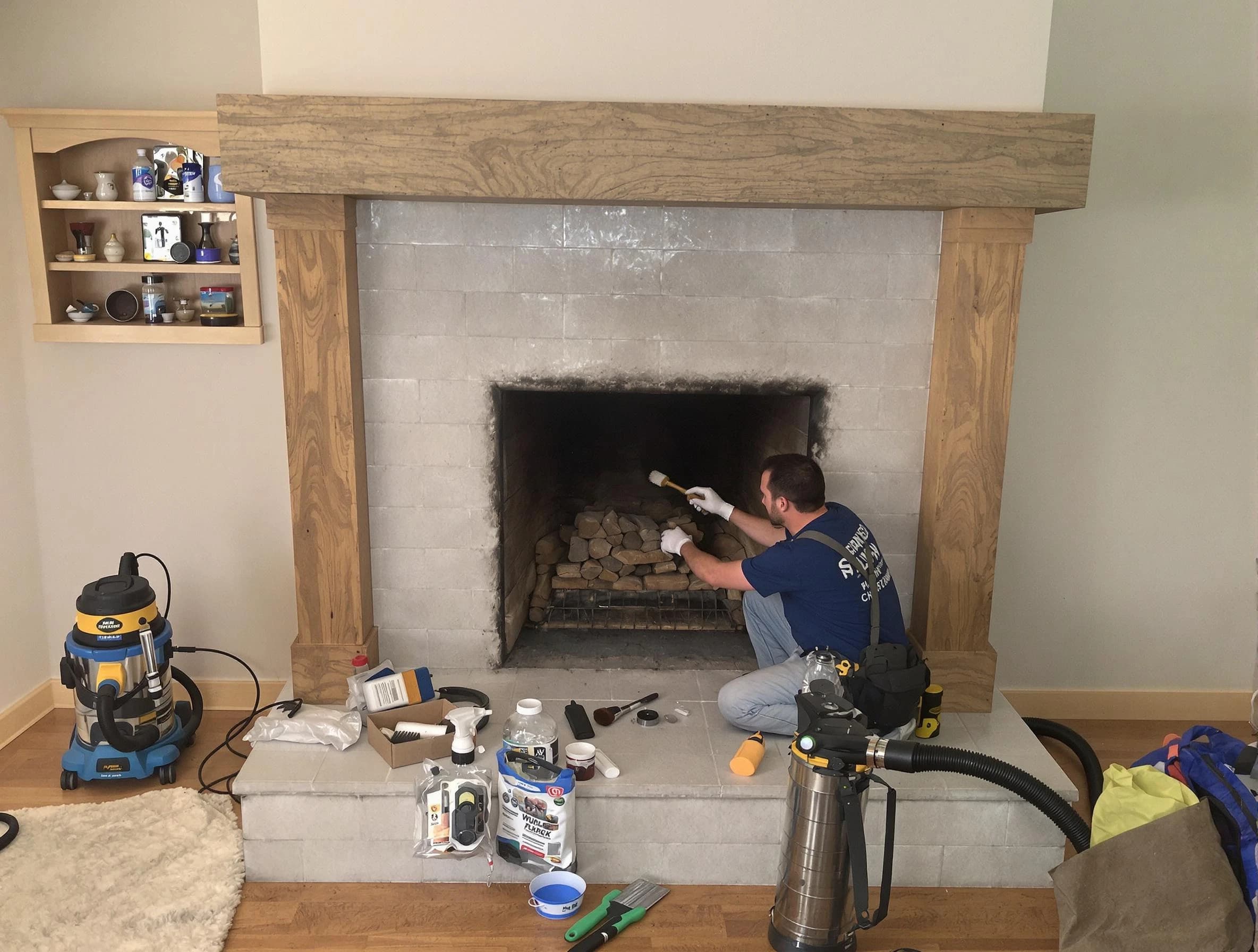 Detailed creosote removal process by Morris Chimney Sweep in Morris, NJ
