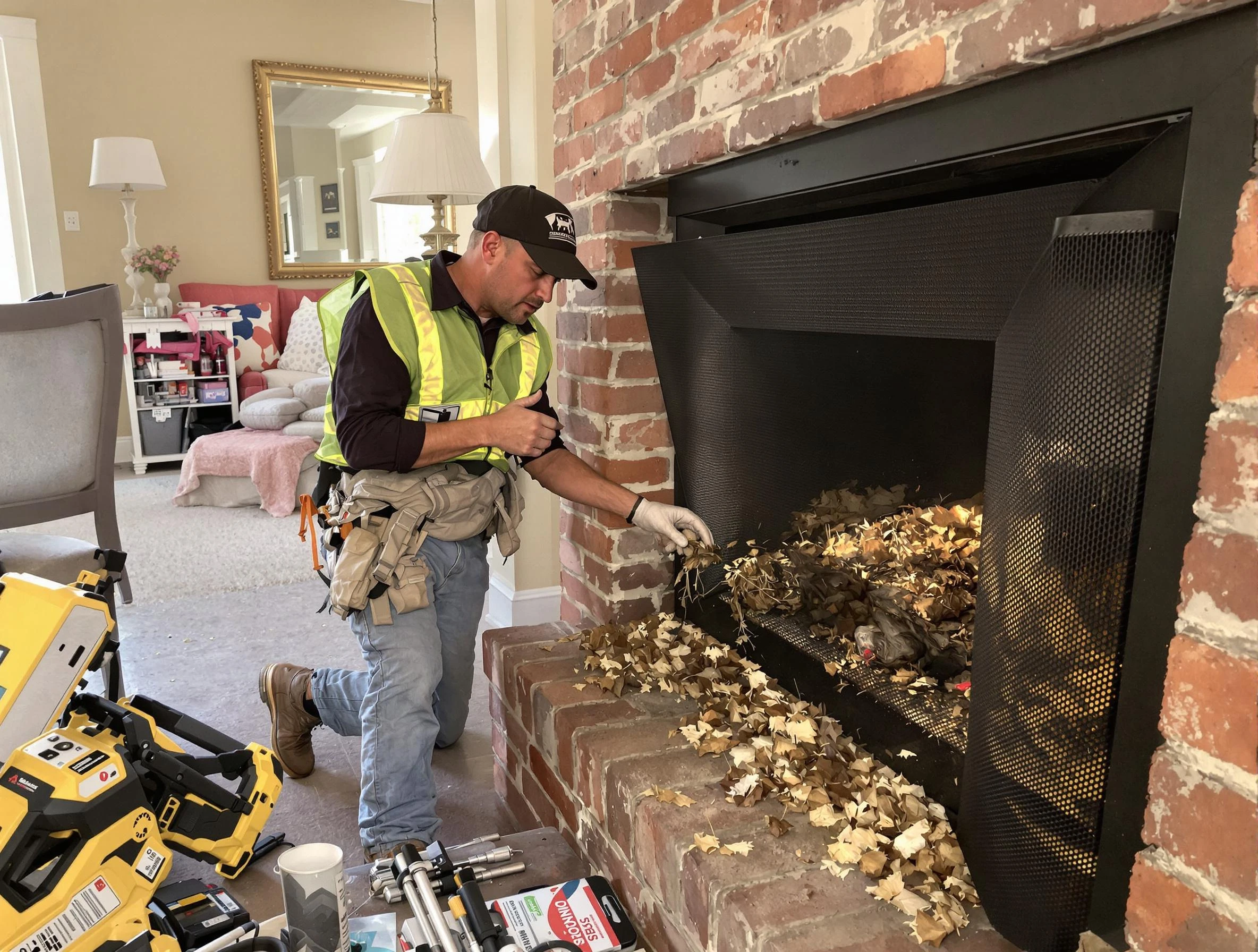 Safe screening installation by Morris Chimney Sweep in Morris, NJ